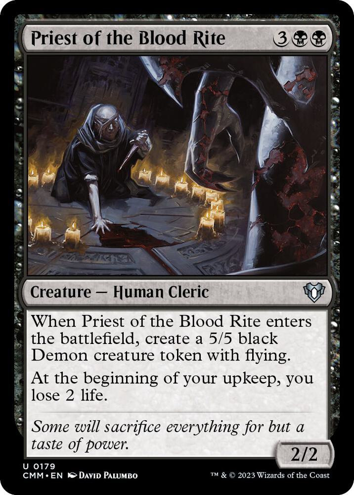 Priest of the Blood Rite, Commander Masters 179