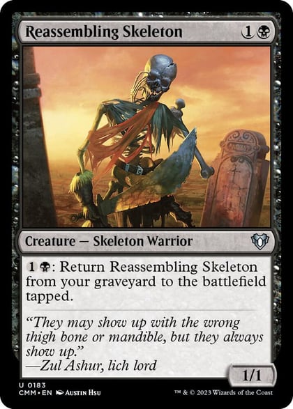 Reassembling Skeleton, Commander Masters 183