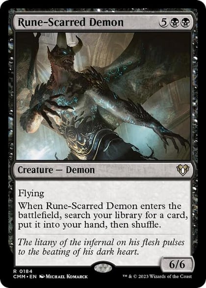 Rune-Scarred Demon, Commander Masters 184