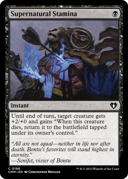 Supernatural Stamina, Commander Masters 188
