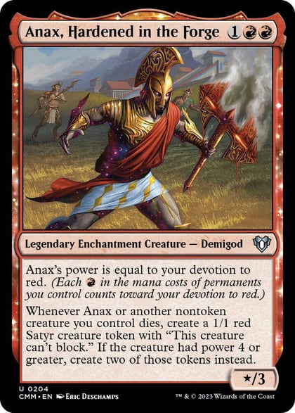 Anax, Hardened in the Forge, Commander Masters 204