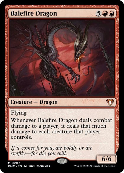 Balefire Dragon, Commander Masters 207