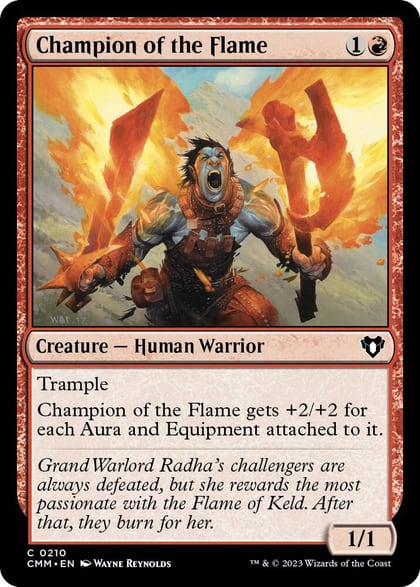 Champion of the Flame, Commander Masters 210