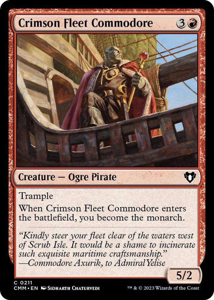 Crimson Fleet Commodore, Commander Masters 211