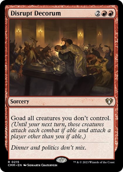 Disrupt Decorum, Commander Masters 215