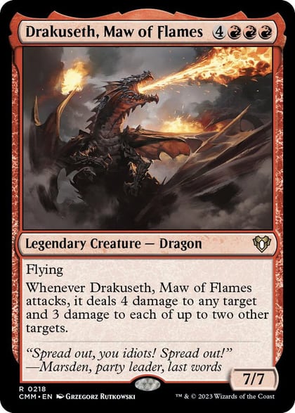 Drakuseth, Maw of Flames, Commander Masters 218