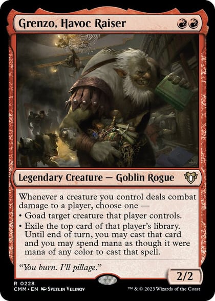 Grenzo, Havoc Raiser, Commander Masters 228