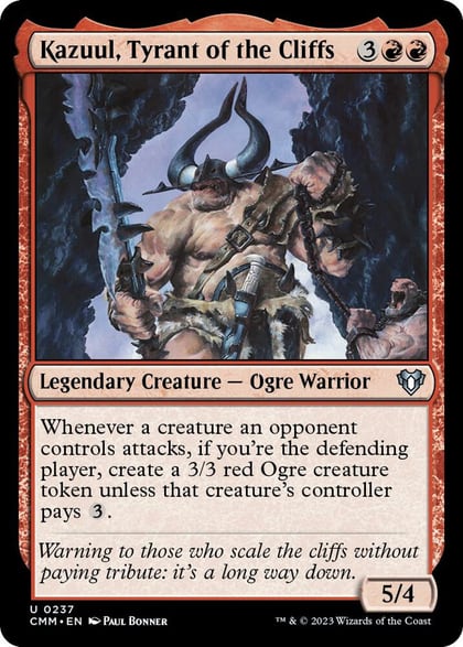 Kazuul, Tyrant of the Cliffs, Commander Masters 237