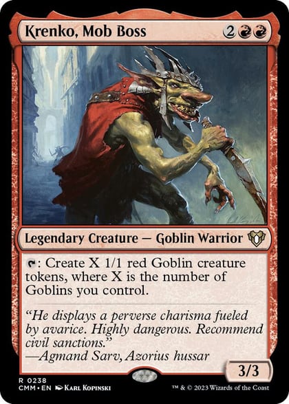 Krenko, Mob Boss, Commander Masters 238