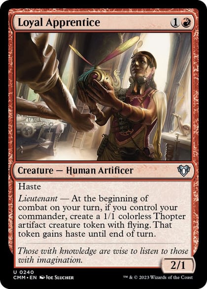 Loyal Apprentice, Commander Masters 240