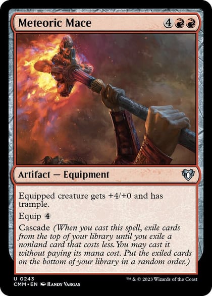Meteoric Mace, Commander Masters 243
