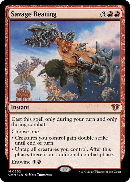 Savage Beating, Commander Masters 252