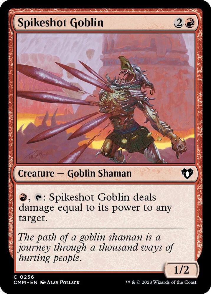 Spikeshot Goblin, Commander Masters 256