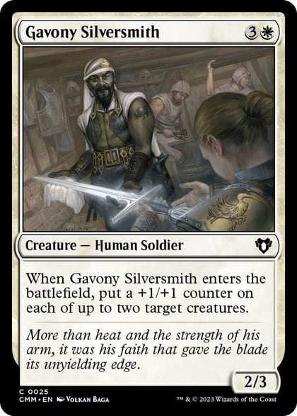 Gavony Silversmith, Commander Masters 25