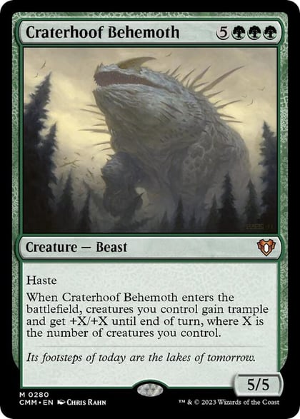 Craterhoof Behemoth, Commander Masters 280