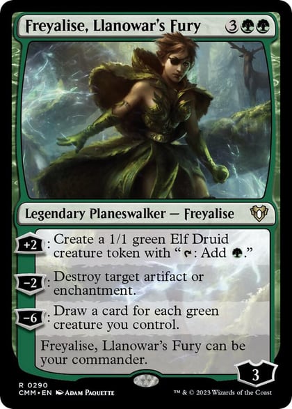 Freyalise, Llanowar's Fury, Commander Masters 290