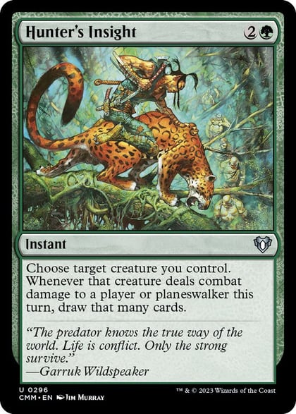 Hunter's Insight, Commander Masters 296