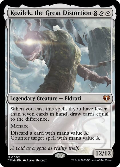 Kozilek, the Great Distortion, Commander Masters 2