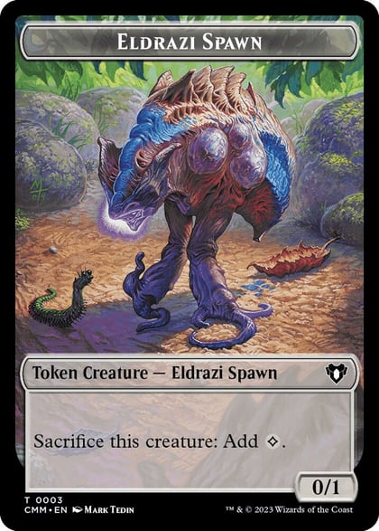 Eldrazi Spawn // Spider Double-Sided Token, Commander Masters 3 // 36