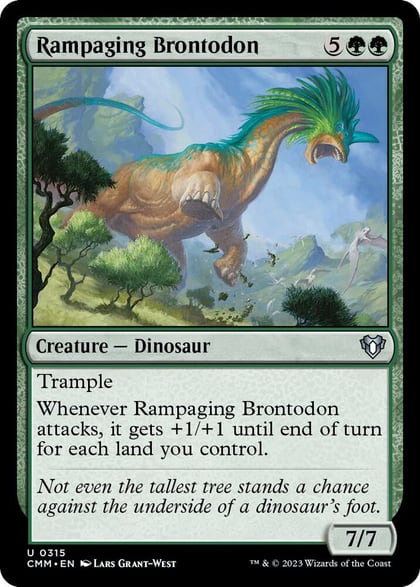 Rampaging Brontodon, Commander Masters 315