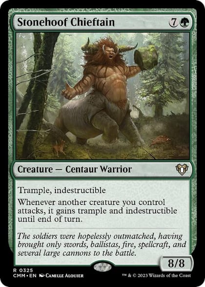 Stonehoof Chieftain, Commander Masters 325