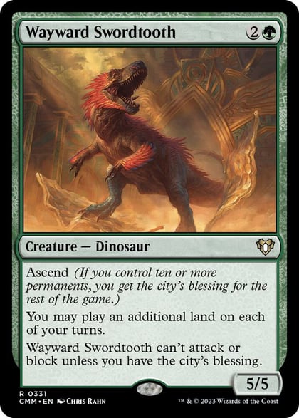 Wayward Swordtooth, Commander Masters 331