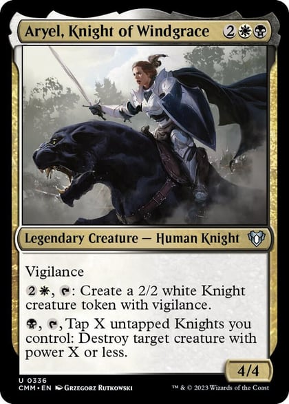 Aryel, Knight of Windgrace, Commander Masters 336