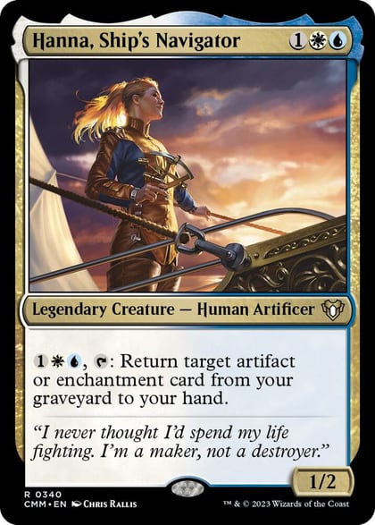 Hanna, Ship's Navigator, Commander Masters 340