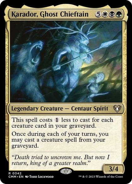 Karador, Ghost Chieftain, Commander Masters 342