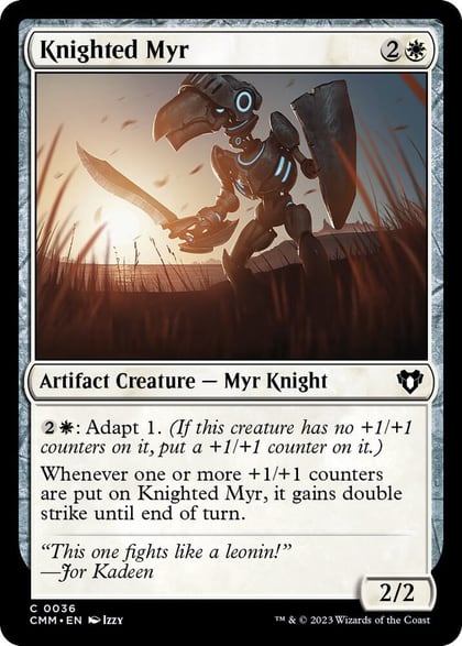 Knighted Myr, Commander Masters 36