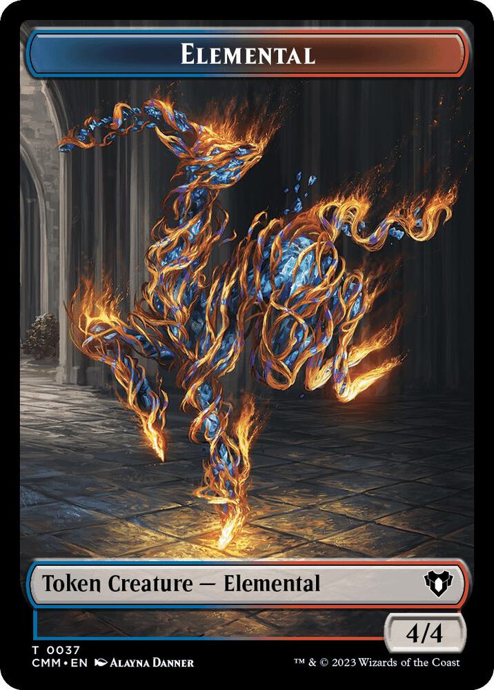 Elemental (0037) // Human Soldier Double-Sided Token, Commander Masters 37 // 6