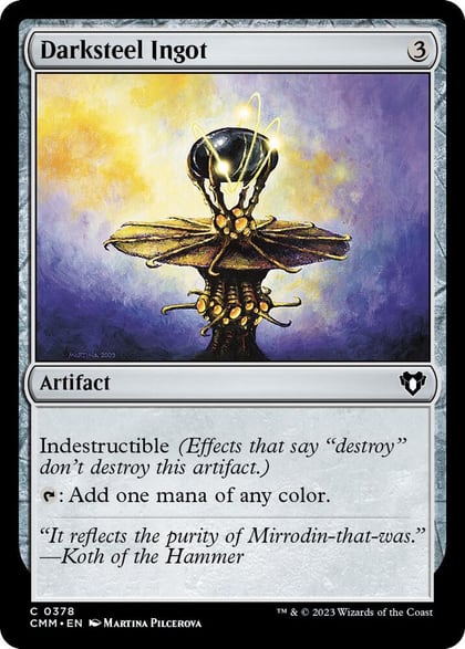 Darksteel Ingot, Commander Masters 378