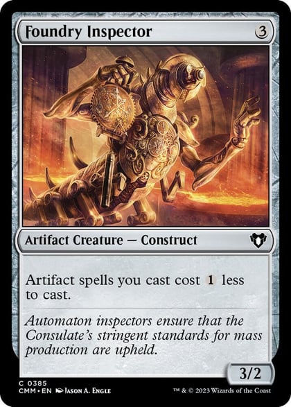 Foundry Inspector, Commander Masters 385
