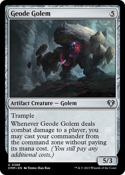 Geode Golem, Commander Masters 386