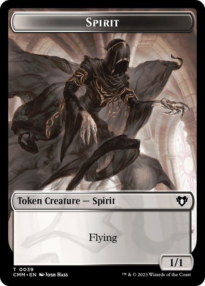 Spirit (0039) // Assassin Double-Sided Token, Commander Masters 39 // 14