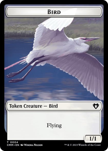 Bird // Goblin Double-Sided Token, Commander Masters 4 // 27