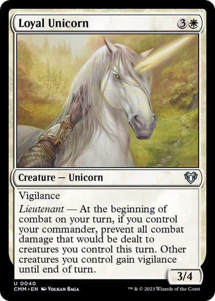 Loyal Unicorn, Commander Masters 40