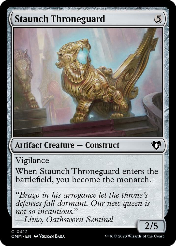 Staunch Throneguard, Commander Masters 412
