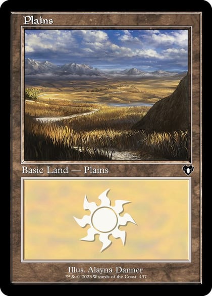 Plains (437) (Retro Frame), Commander Masters 437
