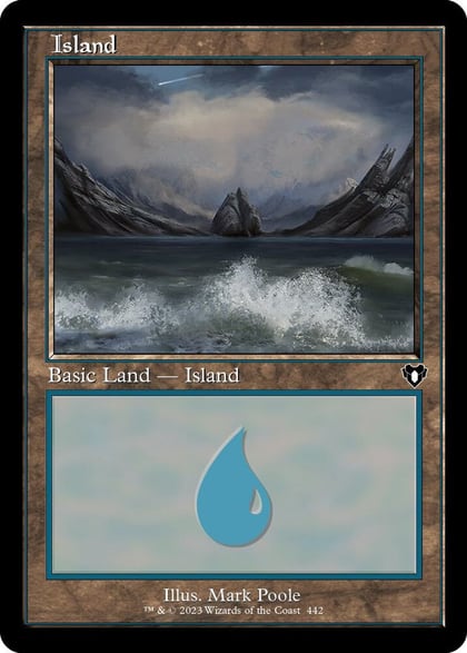 Island (442) (Retro Frame), Commander Masters 442