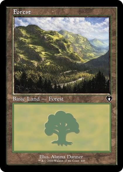 Forest (449) (Retro Frame), Commander Masters 449