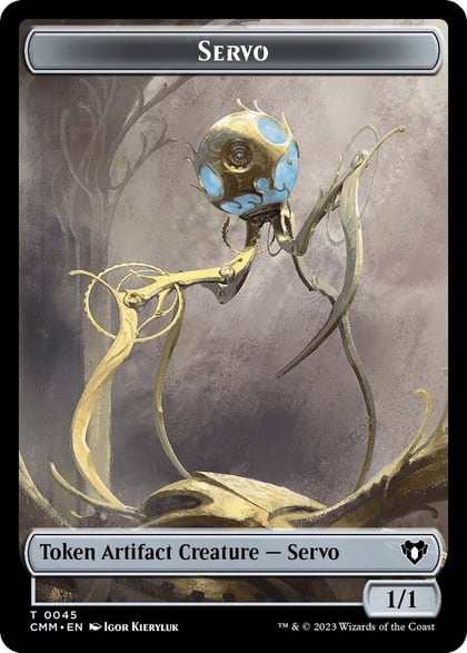 Servo // Elf Druid Double-Sided Token, Commander Masters 45 // 32