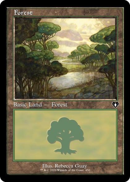 Forest (450) (Retro Frame), Commander Masters 450