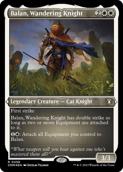 Balan, Wandering Knight (Foil Etched), Commander Masters 458