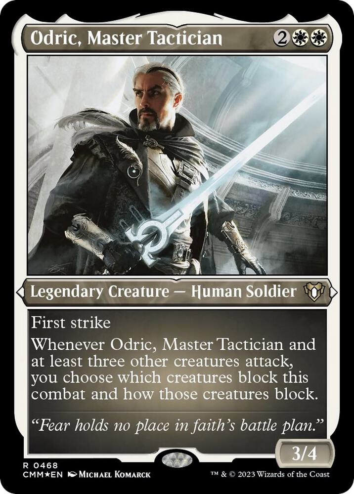 Odric, Master Tactician (Foil Etched), Commander Masters 468