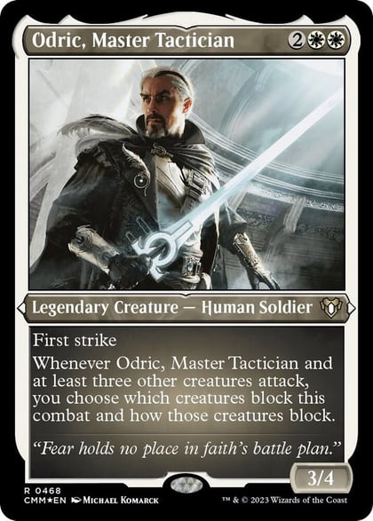 Odric, Master Tactician (Foil Etched), Commander Masters 468