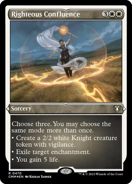 Righteous Confluence (Foil Etched), Commander Masters 470
