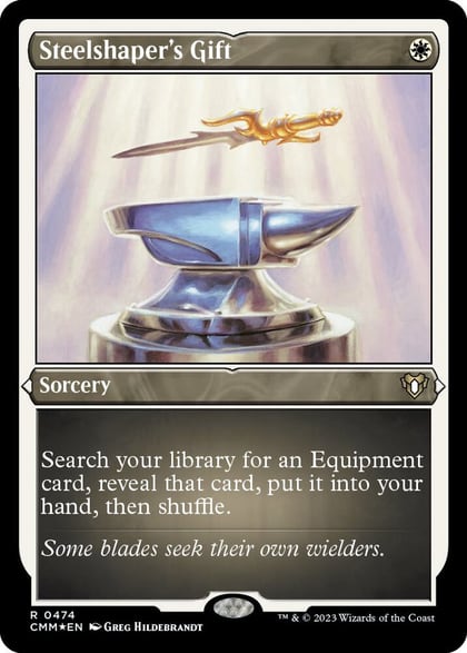 Steelshaper's Gift (Foil Etched), Commander Masters 474