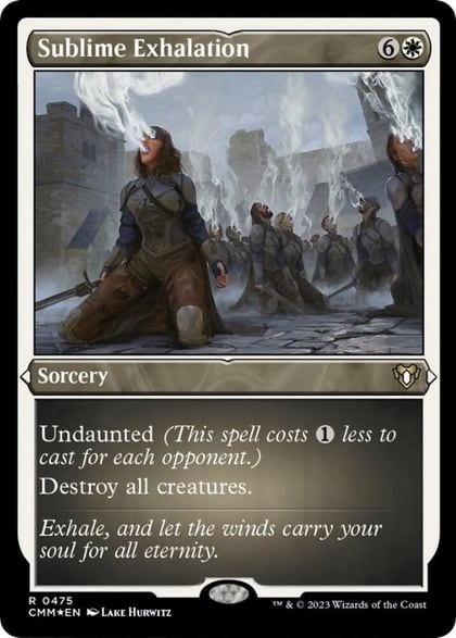 Sublime Exhalation (Foil Etched), Commander Masters 475