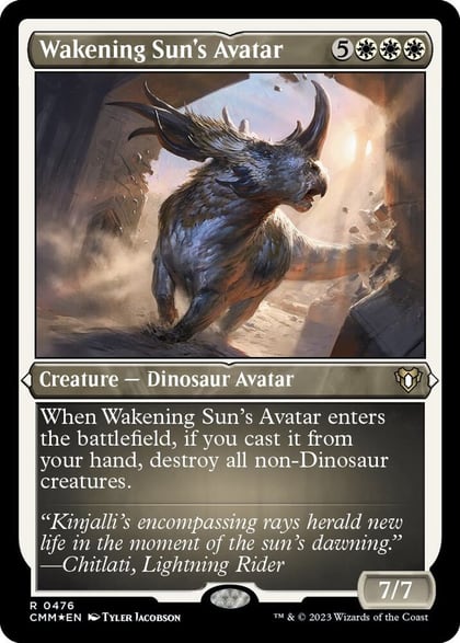 Wakening Sun's Avatar (Foil Etched), Commander Masters 476